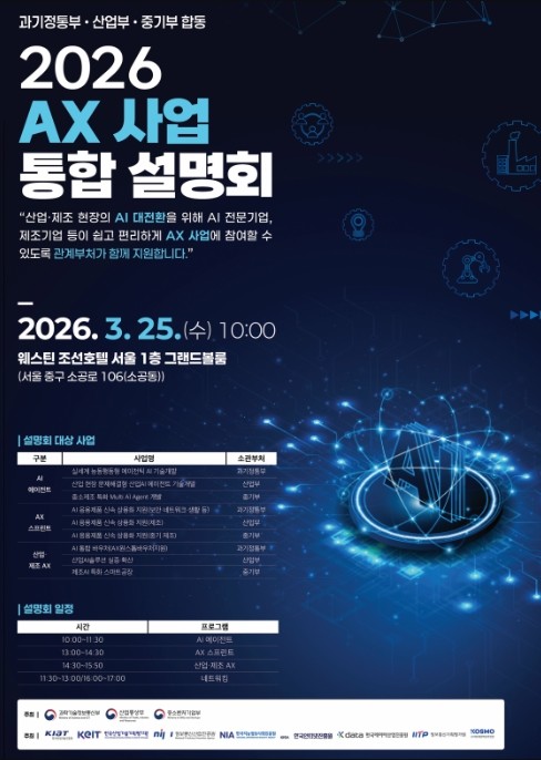 과기정통-산업-중기부, AX 사업 통...