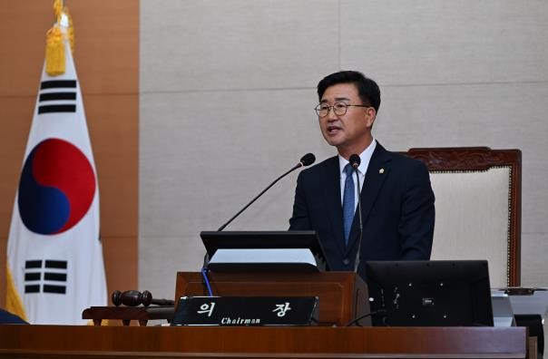 완주군의회 유의식 의장 개회사 통해 ...