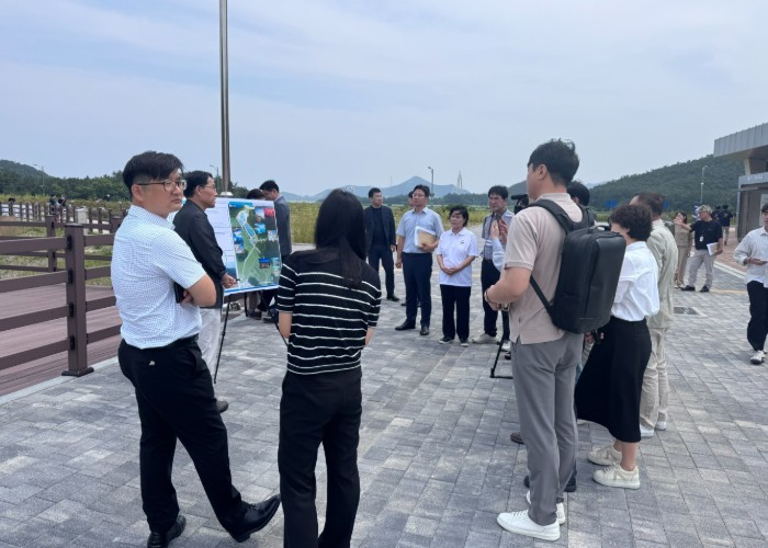 김재준 군산시장, 오션팔레트 현장 직...