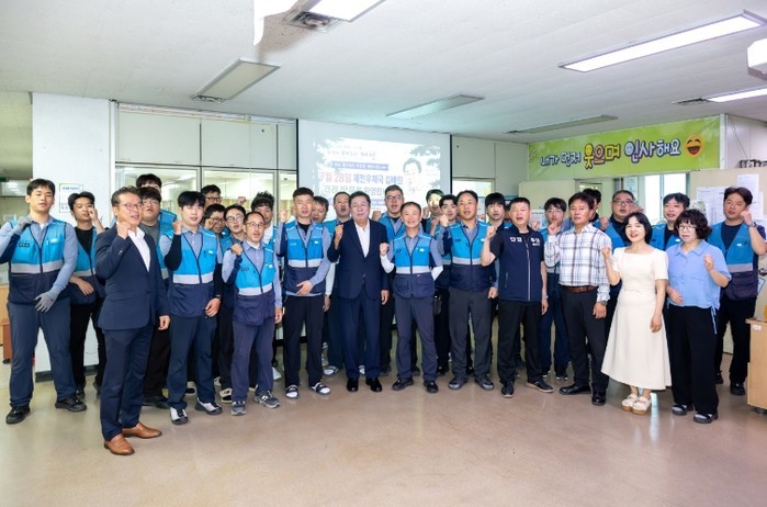 이상천 제천시장, 폭염 속 제천우체국...