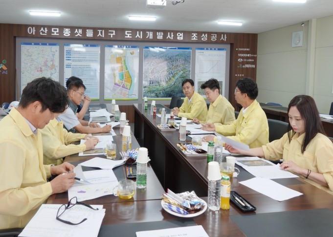 아산시의회 건설도시위, 모종샛들지구 ...