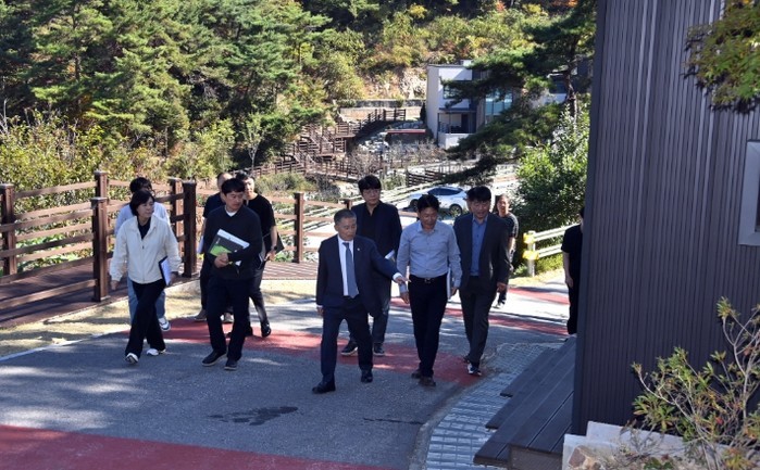 정성주 김제시장, 선암 자연휴양림 현...